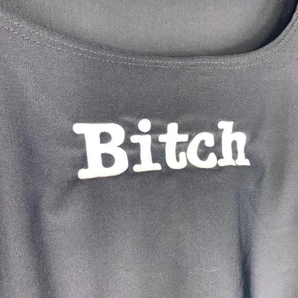 Y2K Crop "Bitch" Top - Picture 3 of 7